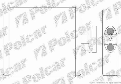 Polcar 6913N8-1 - Теплообменник, отопление салона autosila-amz.com