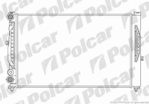 Polcar 692508A1 - Радиатор, охлаждение двигателя autosila-amz.com