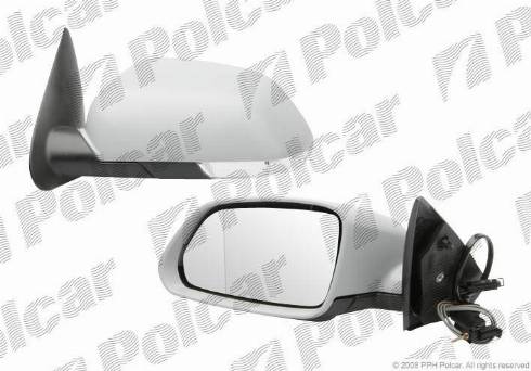 Polcar 6922512M - Зеркало внешнее левый autosila-amz.com