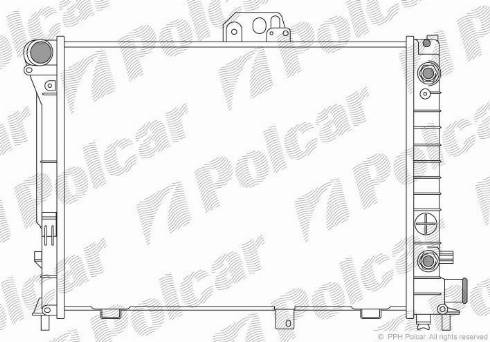 Polcar 652008-4 - Радиатор, охлаждение двигателя autosila-amz.com