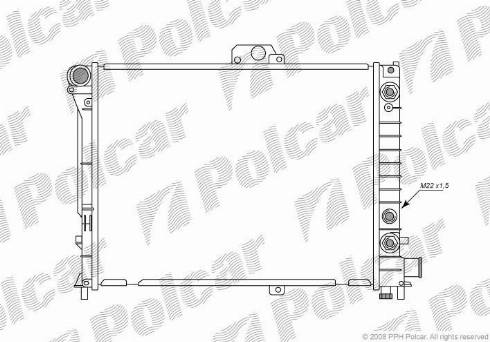 Polcar 652108-1 - Радиатор, охлаждение двигателя autosila-amz.com