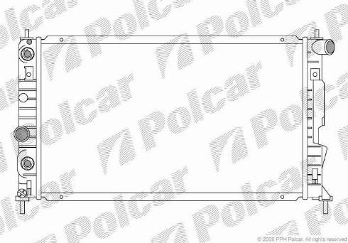 Polcar 652308-3 - Радиатор, охлаждение двигателя autosila-amz.com