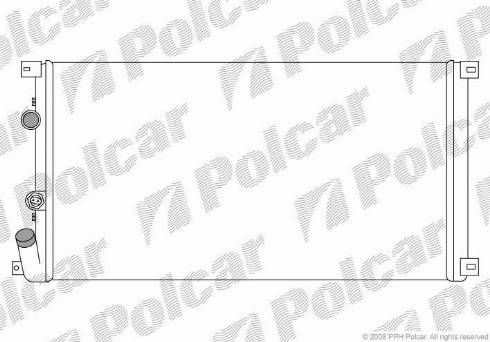 Polcar 6041084X - Радиатор, охлаждение двигателя autosila-amz.com