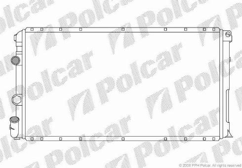 Polcar 604108-3 - Радиатор, охлаждение двигателя autosila-amz.com