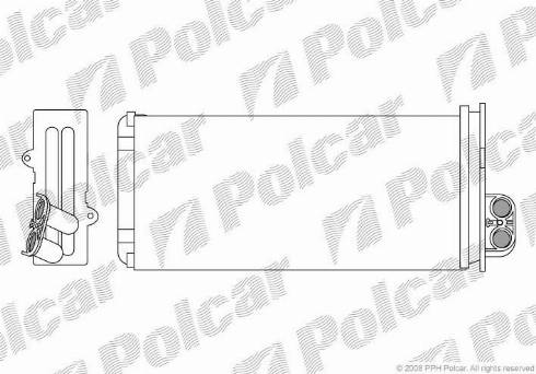 Polcar 6041N81X - Теплообменник, отопление салона autosila-amz.com