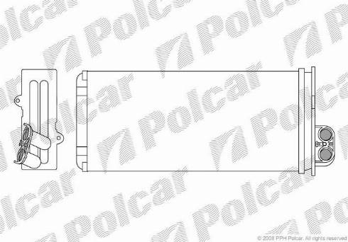 Polcar 6041N8-1 - Теплообменник, отопление салона autosila-amz.com