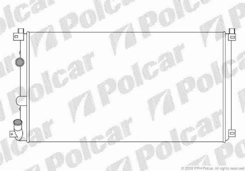 Polcar 604208-1 - Радиатор, охлаждение двигателя autosila-amz.com