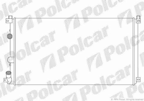 Polcar 604208A1 - Радиатор, охлаждение двигателя autosila-amz.com