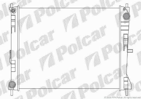 Polcar 605608-1 - Радиатор, охлаждение двигателя autosila-amz.com