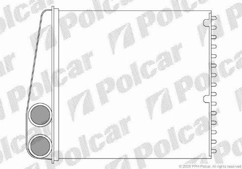 Polcar 6056N81X - Теплообменник, отопление салона autosila-amz.com