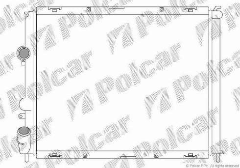 Polcar 6060089X - Радиатор, охлаждение двигателя autosila-amz.com