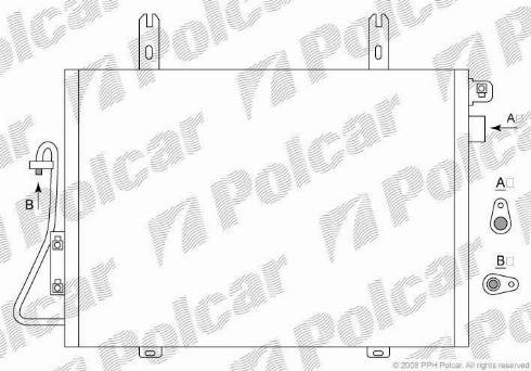 Polcar 6060K81X - Конденсатор кондиционера autosila-amz.com