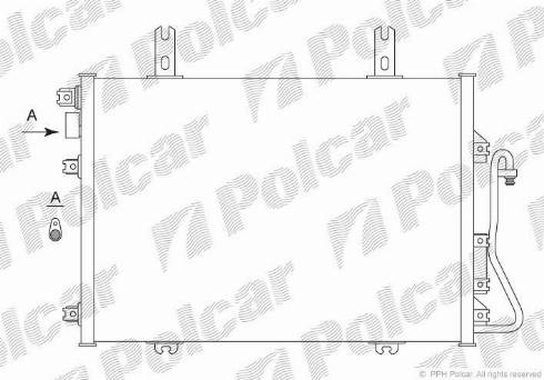 Polcar 6060K8C2 - Конденсатор кондиционера autosila-amz.com