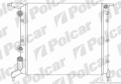 Polcar 600608-3 - Радиатор, охлаждение двигателя autosila-amz.com