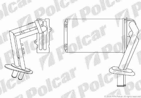 Polcar 6007N81X - Теплообменник, отопление салона autosila-amz.com