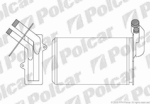 Polcar 6019N8-1 - Теплообменник, отопление салона autosila-amz.com