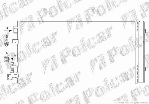 Polcar 6014K81X - Конденсатор кондиционера autosila-amz.com