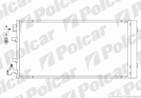 Polcar 6014K8C1 - Конденсатор кондиционера autosila-amz.com