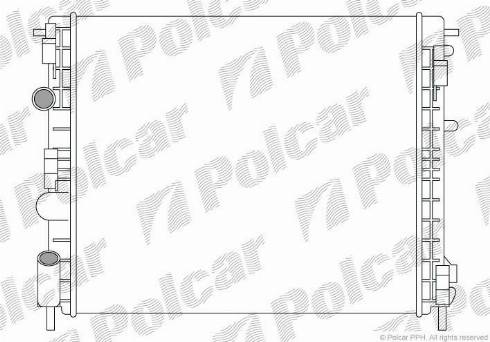 Polcar 601508-4 - Радиатор, охлаждение двигателя autosila-amz.com