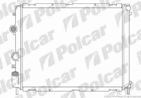 Polcar 601508-1 - Радиатор, охлаждение двигателя autosila-amz.com