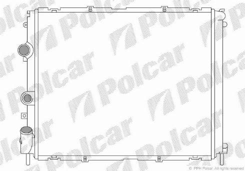 Polcar 6015083X - Радиатор, охлаждение двигателя autosila-amz.com