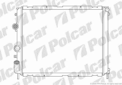 Polcar 601508-3 - Радиатор, охлаждение двигателя autosila-amz.com