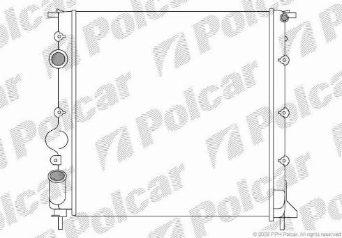 Polcar 601508-2 - Радиатор, охлаждение двигателя autosila-amz.com