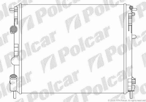 Polcar 601508A5 - Радиатор, охлаждение двигателя autosila-amz.com