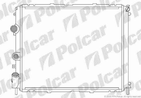 Polcar 601508A1 - Радиатор, охлаждение двигателя autosila-amz.com