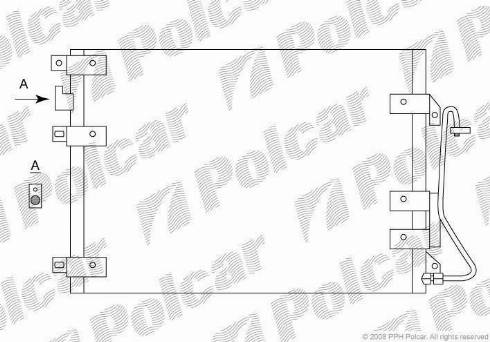 Polcar 6015K82X - Конденсатор кондиционера autosila-amz.com