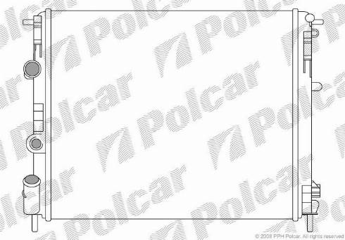 Polcar 601608-1 - Радиатор, охлаждение двигателя autosila-amz.com