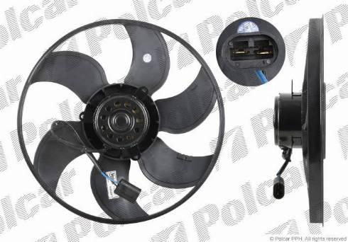 Polcar 601223U3 - Вентилятор, охлаждение двигателя autosila-amz.com