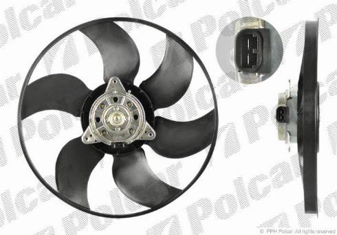 Polcar 601223U2 - Вентилятор, охлаждение двигателя autosila-amz.com