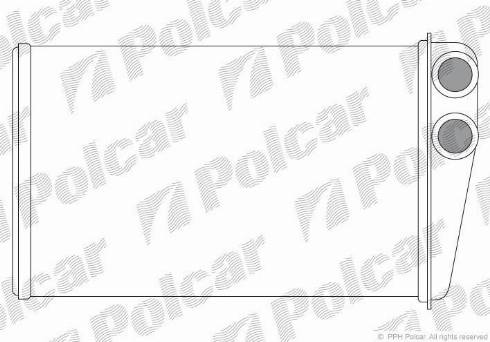 Polcar 6012N8-1 - Теплообменник, отопление салона autosila-amz.com