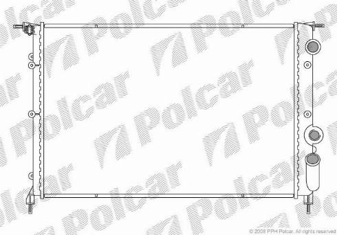 Polcar 602108-2 - Радиатор, охлаждение двигателя autosila-amz.com
