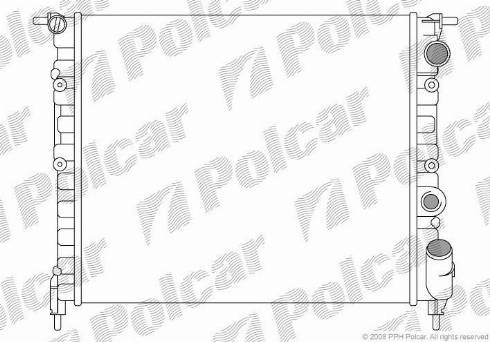 Polcar 602108A1 - Радиатор, охлаждение двигателя autosila-amz.com