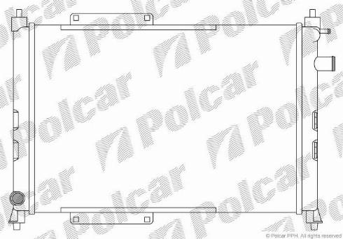 Polcar 634008B1 - Радиатор, охлаждение двигателя autosila-amz.com