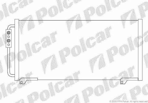 Polcar 6319K8C1 - Конденсатор кондиционера autosila-amz.com