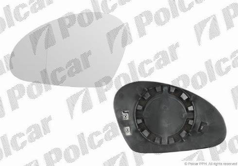 Polcar 6730542M - Зеркальное стекло, наружное зеркало autosila-amz.com