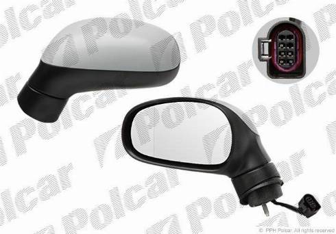 Polcar 6726514M - Наружное зеркало autosila-amz.com