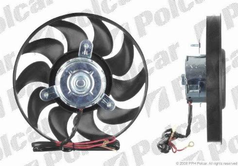 Polcar 130723U3 - Вентилятор, охлаждение двигателя autosila-amz.com