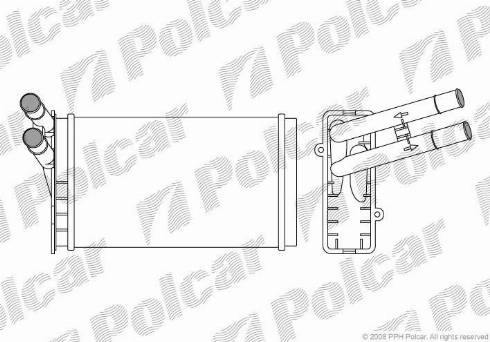 Polcar 1307N81X - Теплообменник, отопление салона autosila-amz.com