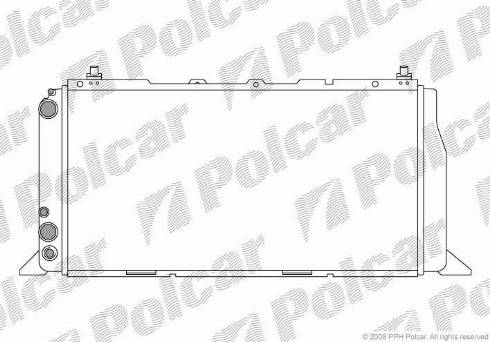 Polcar 131508-0 - Радиатор, охлаждение двигателя autosila-amz.com