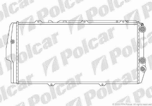 Polcar 131508A3 - Радиатор, охлаждение двигателя autosila-amz.com