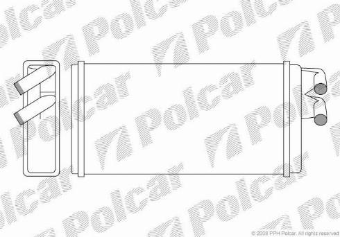 Polcar 1315N8-1 - Теплообменник, отопление салона autosila-amz.com