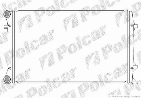 Polcar 133108-5 - Радиатор, охлаждение двигателя autosila-amz.com