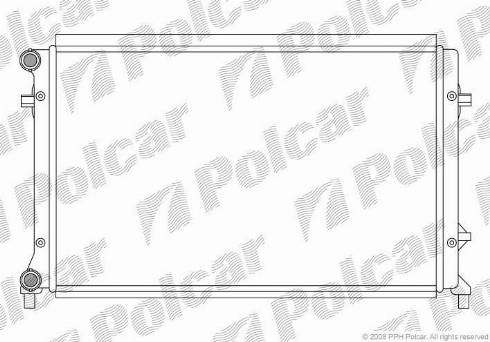 Polcar 133108-3 - Радиатор, охлаждение двигателя autosila-amz.com