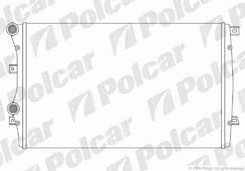 Polcar 1331082X - Радиатор, охлаждение двигателя autosila-amz.com