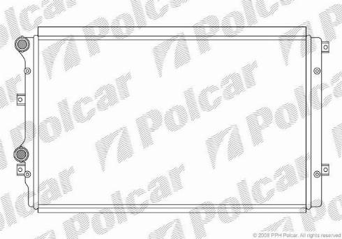 Polcar 133108-2 - Радиатор, охлаждение двигателя autosila-amz.com
