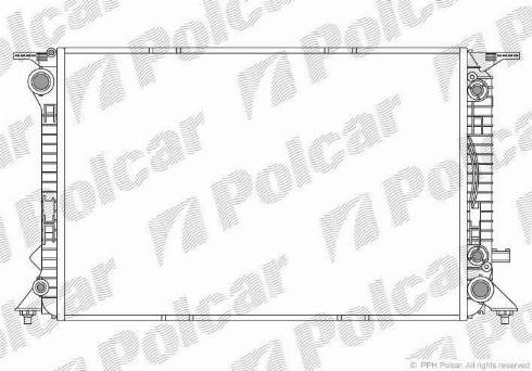 Polcar 1337082X - Радиатор, охлаждение двигателя autosila-amz.com